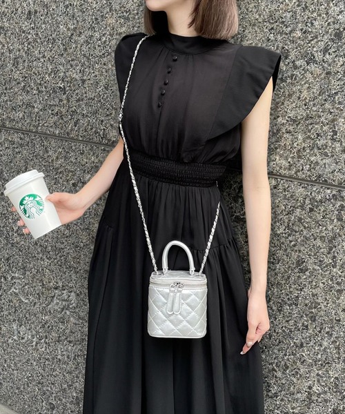 【セール】ウエストシャーリングバックリボンノースリーブワンピース(ワンピース)|clear(クリア) 【セール】ウエストシャーリングバックリボンノースリーブワンピース(ワンピース)|clear(クリア)