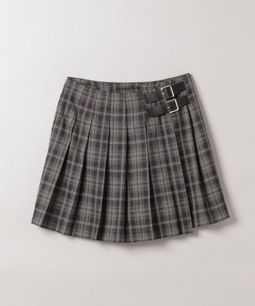 JEANASIS（ジーナシス）の「Wベルトプリーツミニスカート/137093