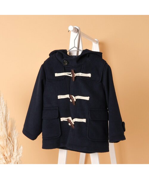 はら様へagnès b. ENFANT ダッフルコートフード ダークグレー agnès b. ENFANT ダッフルコートフード ダークグレー 馴染め 140