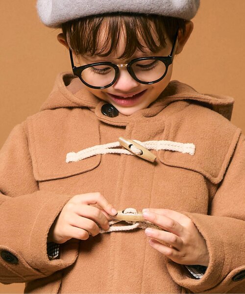 apres les cours（アプレレクール）の「ダッフルコート（ダッフルコート・キッズ・ネイビー/キャメル・80/90/100/110/120/130/140）」の13枚目の写真