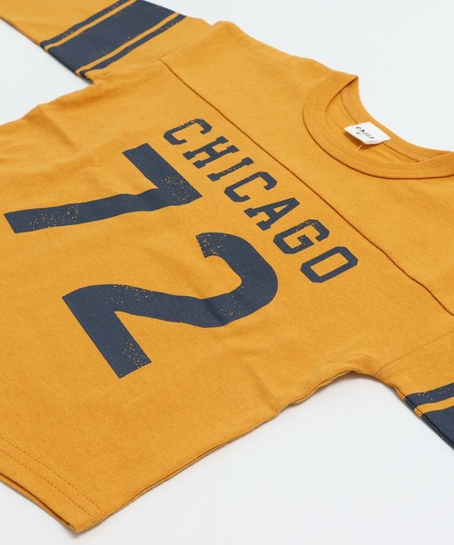 chil2(チルツー)の「プリント フットボール長袖Tシャツ(Tシャツ/カットソー・キッズ・C/D/E/F/A/B・80cm/90cm/100cm/110cm/120cm/130cm/140cm)」の22枚目の写真