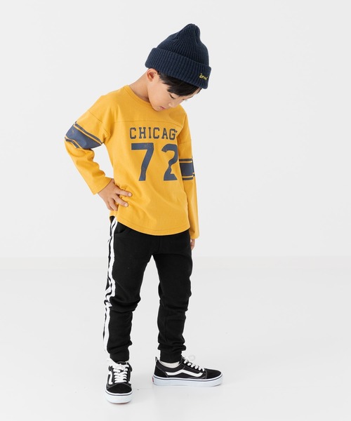 chil2(チルツー)の「プリント フットボール長袖Tシャツ(Tシャツ/カットソー・キッズ・C/D/E/F/A/B・80cm/90cm/100cm/110cm/120cm/130cm/140cm)」の8枚目の写真