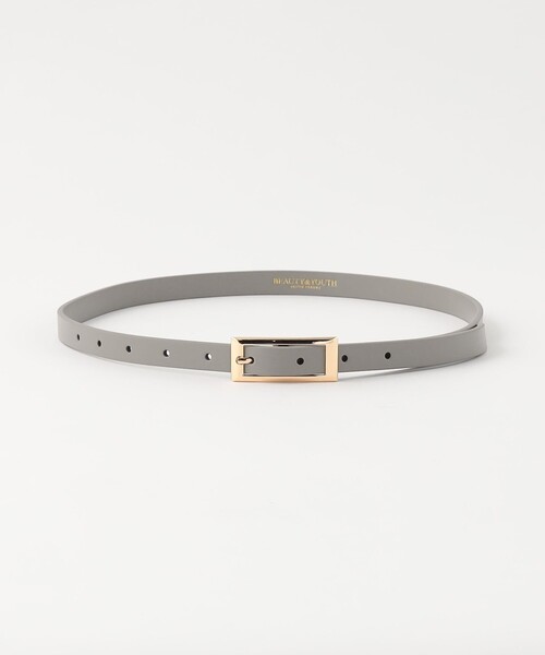BEAUTY&YOUTH UNITED ARROWS(ビューティーアンドユースユナイテッドアローズ)の「ソフト シンプル ベルト(ベルト・レディース・グレー/ダークグリーン/ブラック・FREE)」の2枚目の写真