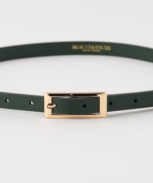 BEAUTY&YOUTH UNITED ARROWS(ビューティーアンドユースユナイテッドアローズ)の「ソフト シンプル ベルト(ベルト・レディース・グレー/ダークグリーン/ブラック・FREE)」の5枚目の写真