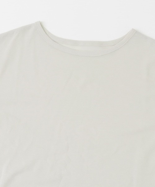 URBAN RESEARCH ROSSO WOMEN(アーバンリサーチ ロッソ)の「シアーフライスTシャツ(Tシャツ/カットソー・レディース・ベージュ系その他/ネイビー・FREE)」の7枚目の写真