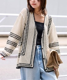 JOURNAL STANDARD relume | 《再入荷!》【自宅ケア可能】クロシェラインVネックカーディガン(カーディガン/ボレロ)