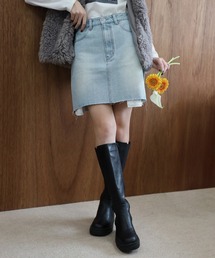 heart rivet denim mini-skirt / ハートリベットデニムミニスカート