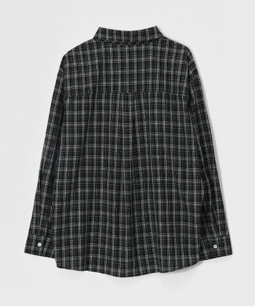 BLACKUP（ブラックアップ）の「[MADE] コテージルーズフィットチェックシャツ（シャツ/ブラウス・レディース・ブラック/ブラウン・ONESIZE）」の16枚目の写真
