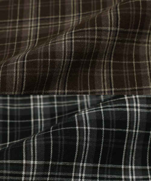 BLACKUP（ブラックアップ）の「[MADE] コテージルーズフィットチェックシャツ（シャツ/ブラウス・レディース・ブラック/ブラウン・ONESIZE）」の11枚目の写真