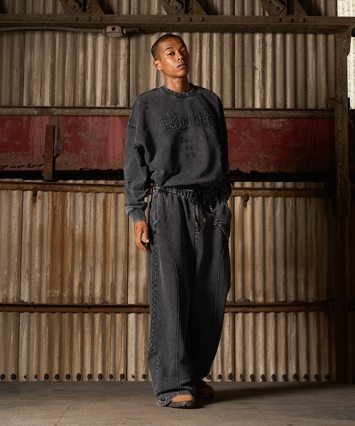 Damage Overdyed Sweat Pullover/ダメージオーバーダイスウェットプル