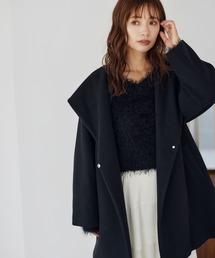 mysty woman | BIGフードミドルコート 116304(ノーカラーコート)