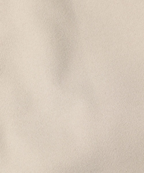 mysty woman（ミスティウーマン）の「BIGフードミドルコート  116304（ノーカラーコート・レディース・モカ/アイボリー/ブラック/グレー・FREE）」の7枚目の写真