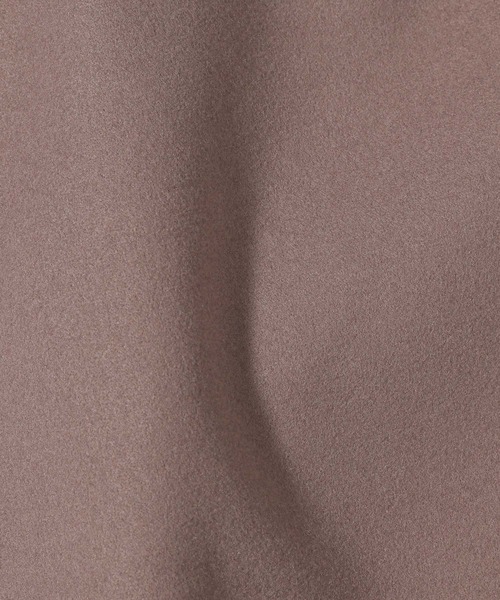 mysty woman（ミスティウーマン）の「BIGフードミドルコート  116304（ノーカラーコート・レディース・モカ/アイボリー/ブラック/グレー・FREE）」の9枚目の写真