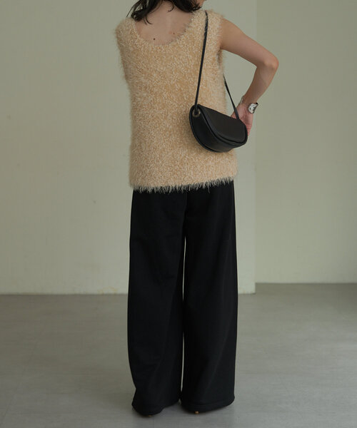 Omekashi(オメカシ)の「スウェットワイドパンツ(スウェットパンツ・レディース・ブラック/グレー・36/38)」の10枚目の写真