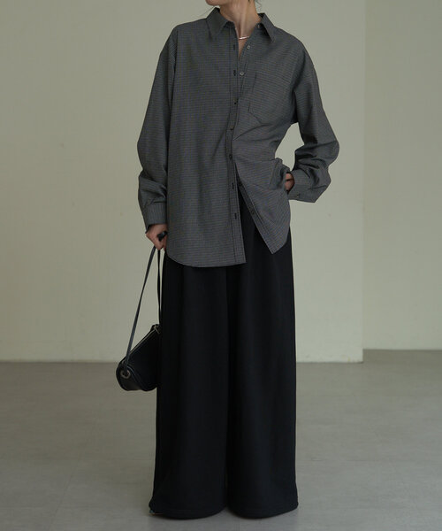 Omekashi(オメカシ)の「スウェットワイドパンツ(スウェットパンツ・レディース・ブラック/グレー・36/38)」の12枚目の写真