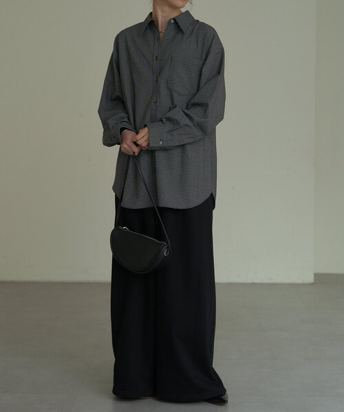 Omekashi(オメカシ)の「スウェットワイドパンツ(スウェットパンツ・レディース・ブラック/グレー・36/38)」の13枚目の写真