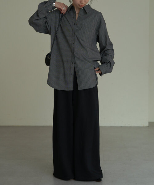 Omekashi(オメカシ)の「スウェットワイドパンツ(スウェットパンツ・レディース・ブラック/グレー・36/38)」の14枚目の写真