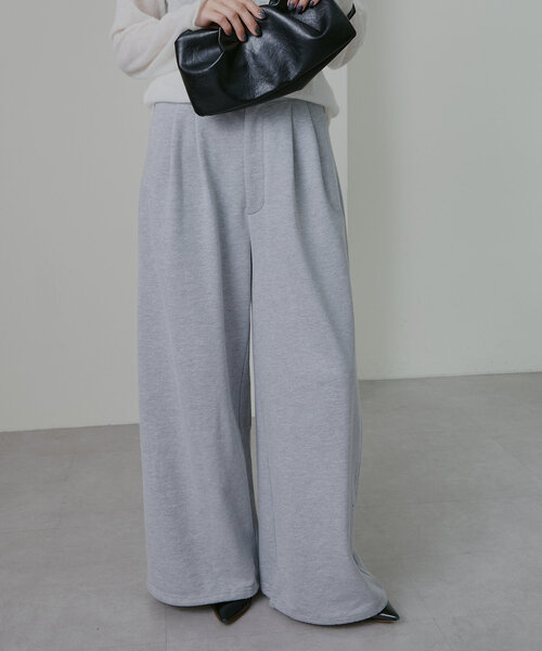 Omekashi(オメカシ)の「スウェットワイドパンツ(スウェットパンツ・レディース・ブラック/グレー・36/38)」の18枚目の写真