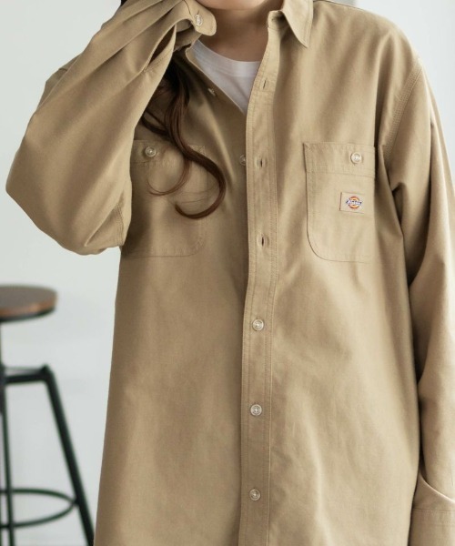 Dickies(ディッキーズ)の「【別注限定展開】Dickies WORK SHIRTS(シャツ/ブラウス・メンズ・グレー/ブルー/ベージュ・M/L/XL/XXL)」の10枚目の写真