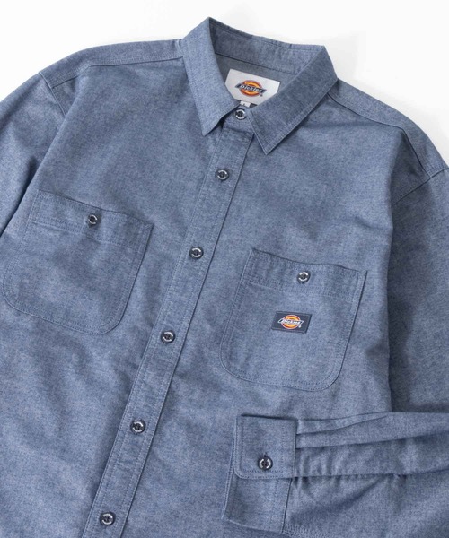 Dickies(ディッキーズ)の「【別注限定展開】Dickies WORK SHIRTS(シャツ/ブラウス・メンズ・グレー/ブルー/ベージュ・M/L/XL/XXL)」の13枚目の写真