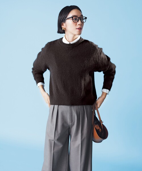 UNFILO(アンフィーロ)の「タックワイドパンツ(その他パンツ・レディース・グレー系/ブラウン系3/ベージュ系/ブラック系・X-SMALL/SMALL/MEDIUM/LARGE)」の10枚目の写真