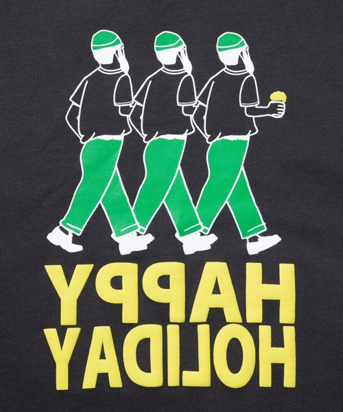 modem design(モデムデザイン)の「MODEM DESIGN/モデムデザイン スウェットクルー -ビールおじさん-(スウェット・メンズ・チャコールグレー/アイボリー・X-LARGE/MEDIUM/LARGE)」の12枚目の写真