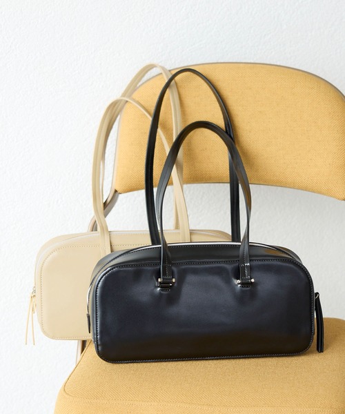 ROPE' PICNIC(ロペピクニック)の「ワイドボストンバッグ(ボストンバッグ・レディース・ベージュ系その他2/ブラック・FREE)」の2枚目の写真