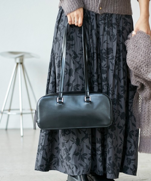 ROPE' PICNIC(ロペピクニック)の「ワイドボストンバッグ(ボストンバッグ・レディース・ベージュ系その他2/ブラック・FREE)」の3枚目の写真