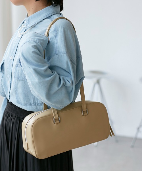 ROPE' PICNIC(ロペピクニック)の「ワイドボストンバッグ(ボストンバッグ・レディース・ベージュ系その他2/ブラック・FREE)」の4枚目の写真