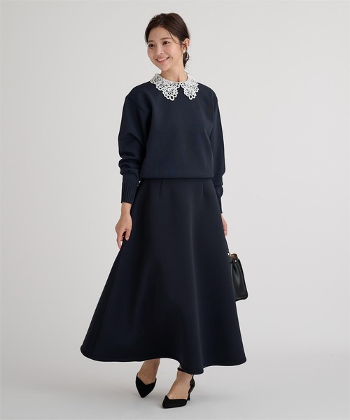 UR'S(ユアーズ)の「ダンボールフレアスカート(スカート・レディース・ネイビー/ブラック・L/M/S)」の13枚目の写真