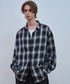 ajouter flow（アジューテフロー）の「【ajouter flow】cosmos embroidery ombre check shirt / コスモス刺繍オンブレチェックシャツ（シャツ/ブラウス・LARGE）」