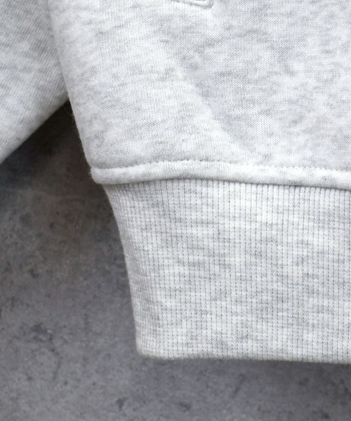 Ritzy（リッツィー）の「embroidery side line sweat track jacket/胸刺繍 サイドライン スウェット トラックジャケット レディース メンズ（スウェット・メンズ・チャコールグレー/アッシュグレー/ブラック・M/L/XL）」の13枚目の写真