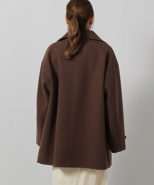 LAKOLE（ラコレ）の「ウーリーテックミドルコート / 116702（ステンカラーコート・レディース・ブラウン/ネイビー/アイボリー・SMALL/MEDIUM）」の20枚目の写真