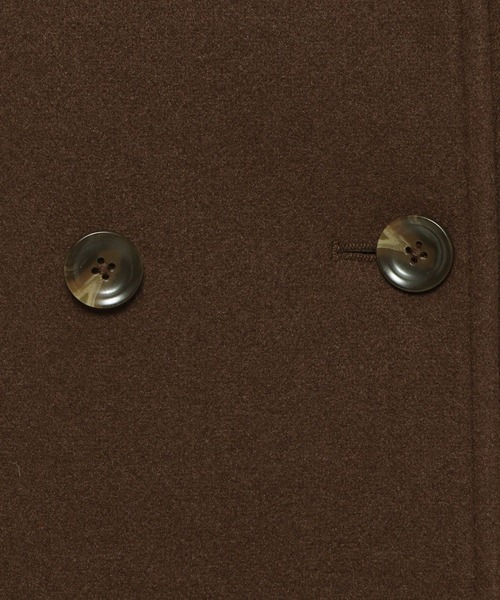 LAKOLE（ラコレ）の「ウーリーテックミドルコート / 116702（ステンカラーコート・レディース・ブラウン/ネイビー/アイボリー・SMALL/MEDIUM）」の5枚目の写真