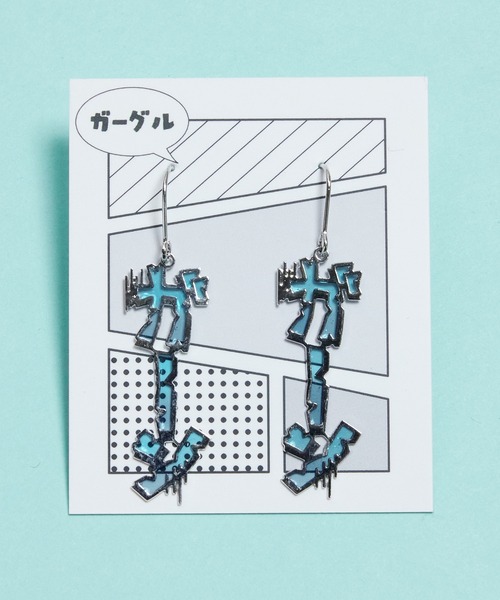 gargle(ガーグル)の「gargle ガーグル:マンガ アニメ オノマトペ1 ピアス(ピアス(両耳用)・レディース・シルバー/ゴールド・FREE)」の1枚目の写真