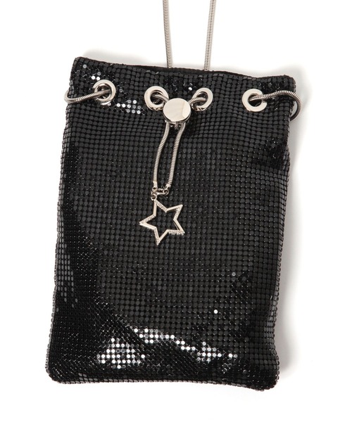 BAYFLOW（ベイフロー）の「[スマホ・カード収納可能]メタルメッシュミニショルダー（ショルダーバッグ・レディース・ゴールド/シルバー/ブラック・FREE）」の13枚目の写真