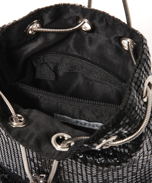 BAYFLOW（ベイフロー）の「[スマホ・カード収納可能]メタルメッシュミニショルダー（ショルダーバッグ・レディース・ゴールド/シルバー/ブラック・FREE）」の18枚目の写真