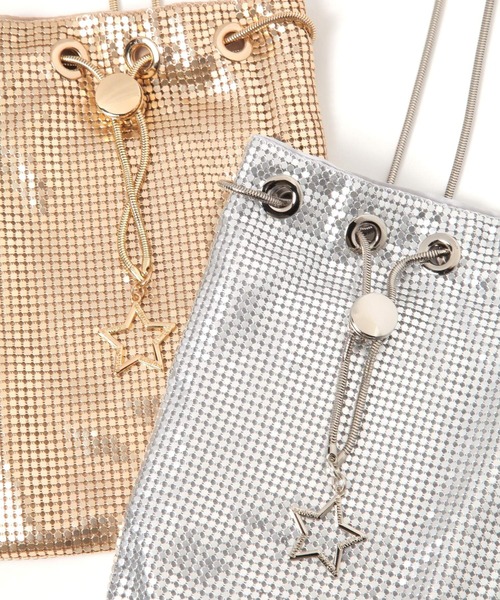 BAYFLOW（ベイフロー）の「[スマホ・カード収納可能]メタルメッシュミニショルダー（ショルダーバッグ・レディース・ゴールド/シルバー/ブラック・FREE）」の20枚目の写真