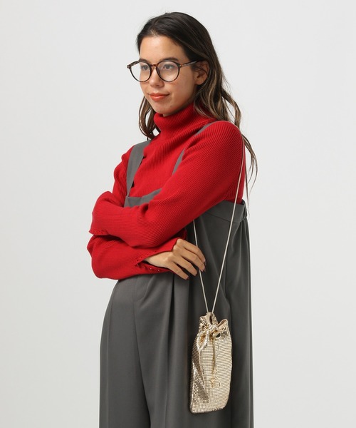 BAYFLOW（ベイフロー）の「[スマホ・カード収納可能]メタルメッシュミニショルダー（ショルダーバッグ・レディース・ゴールド/シルバー/ブラック・FREE）」の9枚目の写真