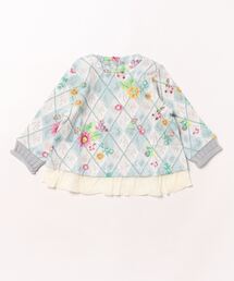 HAKKA BABY（ハッカベビー）の「[ベビー]アーガイルフラワープリントミニ裏毛裏起毛トレーナー（その他ベビーウェア）」