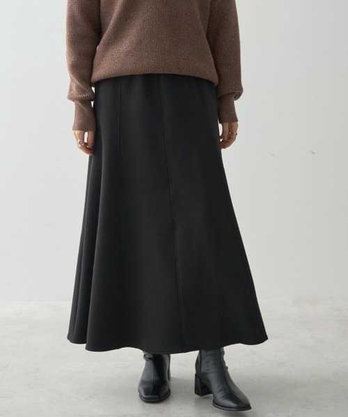 AMERICAN HOLIC(アメリカンホリック)の「マーメイドポンチスカート(スカート・レディース・杢グレー/ブラック/モカ・M/S/L)」の2枚目の写真