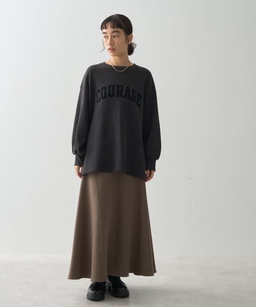 AMERICAN HOLIC(アメリカンホリック)の「マーメイドポンチスカート(スカート・レディース・杢グレー/ブラック/モカ・M/S/L)」の5枚目の写真