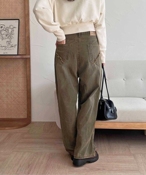 apres jour clair（アプレジュールクレア）の「【apres jour clair】ブラウンデニムパンツ【ZOZOTOWN限定アイテム】（デニムパンツ・レディース・ブラウン系その他・LARGE/SMALL/MEDIUM）」の5枚目の写真