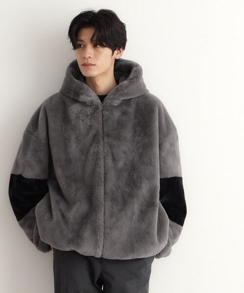 GOODENOUGH ブラック ファー付きジャンパー M GOODENOUGH ブラック ファー付きジャンパー M