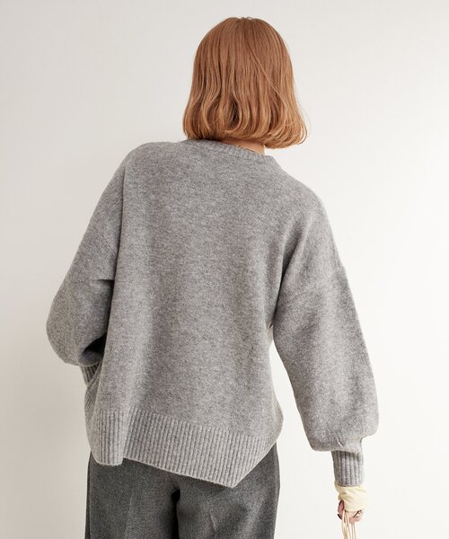 B.C STOCK（ベーセーストック）の「《追加3》FOXMIXクルーネックプルオーバー（ニット/セーター・レディース・ピンク/レッド/ベージュ/チャコールグレー/ブルー・FREE）」の13枚目の写真