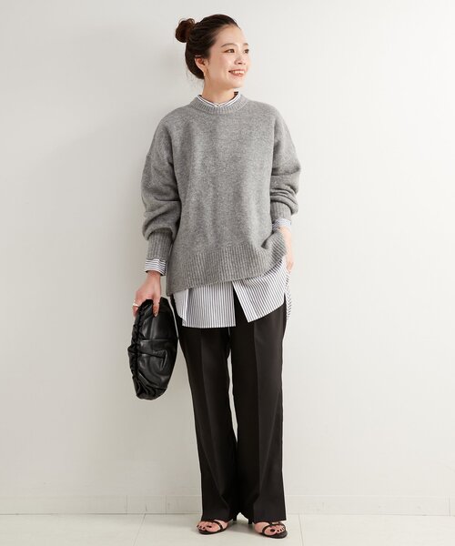 B.C STOCK（ベーセーストック）の「《追加3》FOXMIXクルーネックプルオーバー（ニット/セーター・レディース・ピンク/レッド/ベージュ/チャコールグレー/ブルー・FREE）」の14枚目の写真