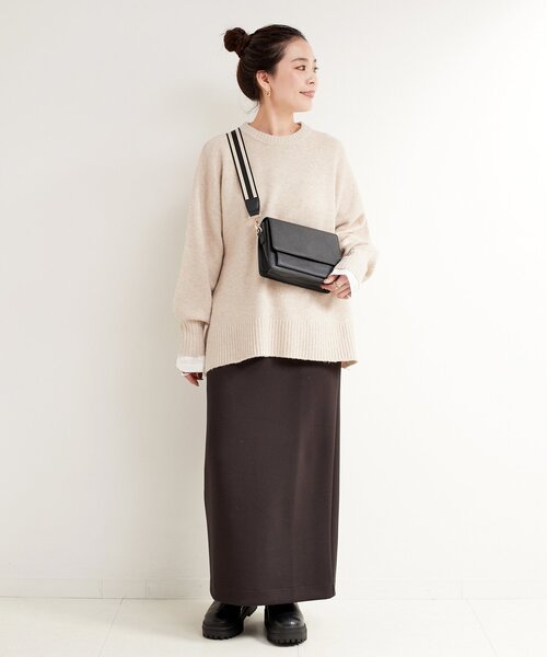B.C STOCK（ベーセーストック）の「《追加3》FOXMIXクルーネックプルオーバー（ニット/セーター・レディース・ピンク/レッド/ベージュ/チャコールグレー/ブルー・FREE）」の20枚目の写真