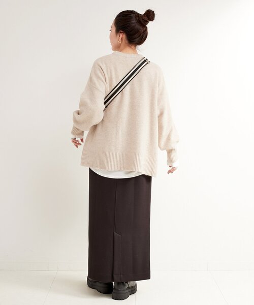 B.C STOCK（ベーセーストック）の「《追加3》FOXMIXクルーネックプルオーバー（ニット/セーター・レディース・ピンク/レッド/ベージュ/チャコールグレー/ブルー・FREE）」の22枚目の写真