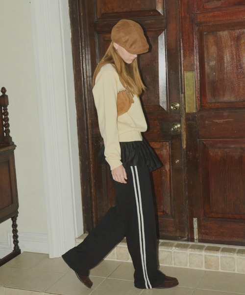 GIUNON（ジウノン）の「suede touch hunting cap / スエードタッチハンチングキャップ（ハンチング/ベレー帽・レディース・ブラック/ブラウン・FREE）」の7枚目の写真