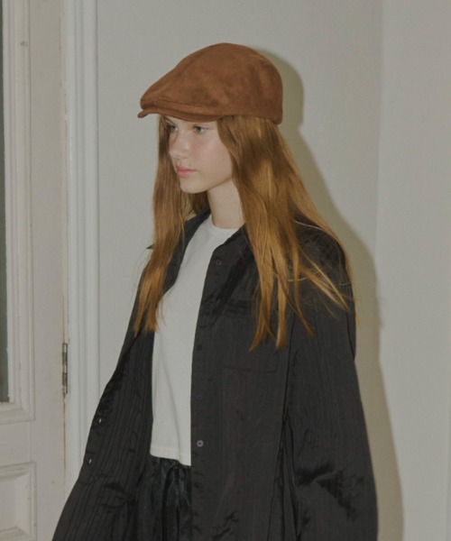 suede touch hunting cap / スエードタッチハンチングキャップ